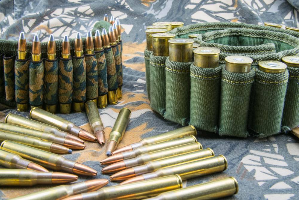 camouflage ammunition belts